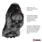 Kahtoola EXOspikes Footwear Traction for Winter Hiking & Running in Snow, Ice & Rocky Terrain