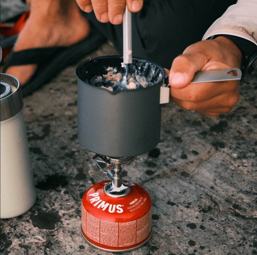 PRIMUS Micron III Ultralight Backpacking Stove – 58g Compact Camping Gas Stove, Foldable Pocket Size Burner, 2600W Fast Boil for Hiking, Camping & Bikepacking