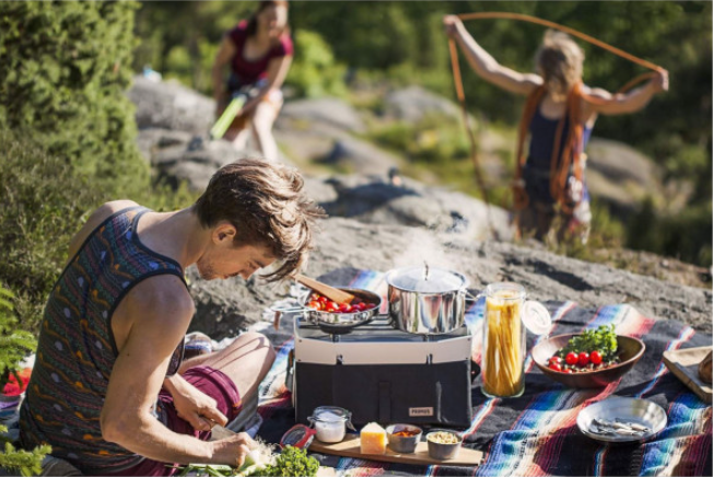 PRIMUS Campfire 3L Stainless Steel Pot – Compact Camping Cooking Pot, Open Fire & Stove Compatible, Durable 18/8 Steel Stock Pot with Lid & Handle