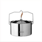 PRIMUS Campfire 3L Stainless Steel Pot – Compact Camping Cooking Pot, Open Fire & Stove Compatible, Durable 18/8 Steel Stock Pot with Lid & Handle