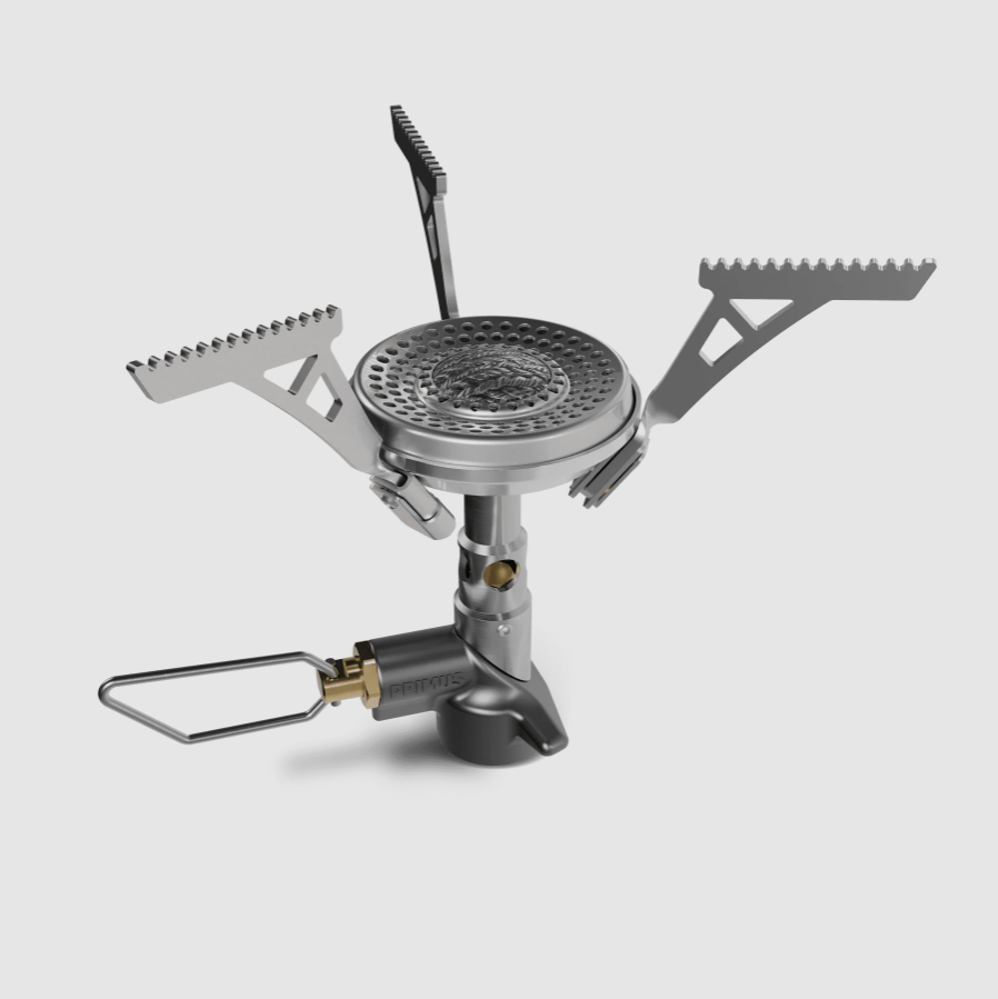 PRIMUS Micron III Ultralight Backpacking Stove – 58g Compact Camping Gas Stove, Foldable Pocket Size Burner, 2600W Fast Boil for Hiking, Camping & Bikepacking